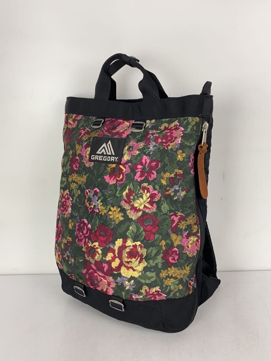 GREGORY Polyester Backpack, Multicolor Floral Pri… - image 2