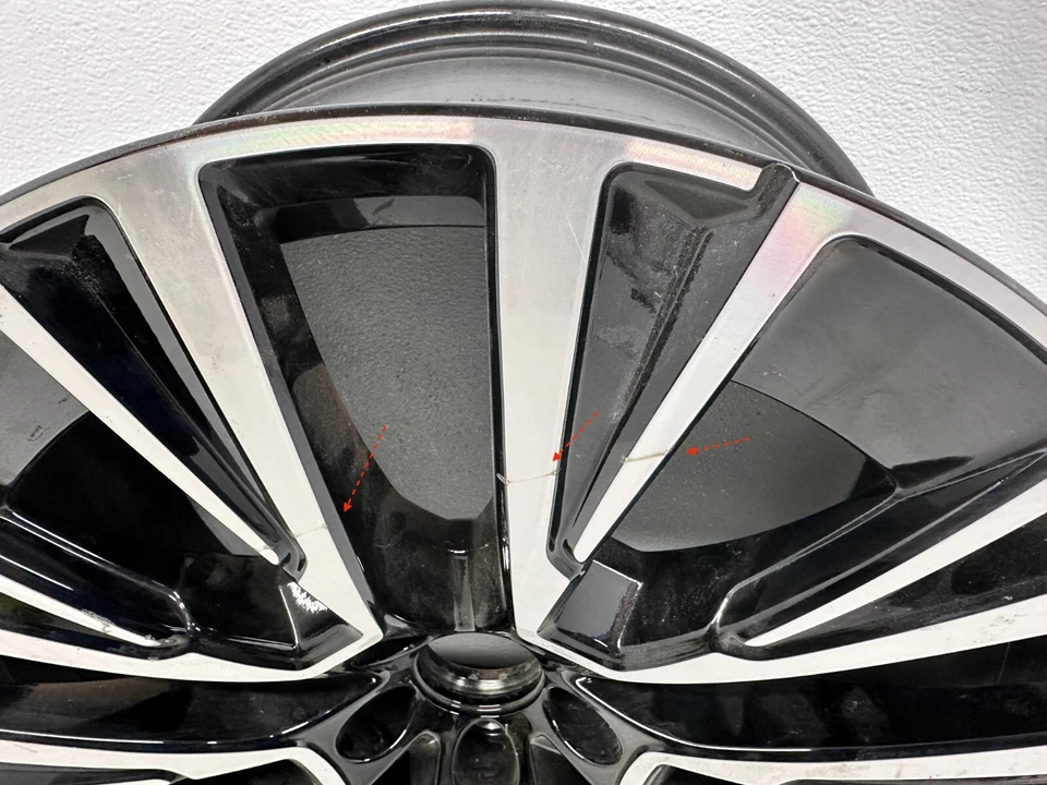 16-25 XC90 Volvo 20" x 9J 5 Multi Spoke Black Diamond Cut Alloy Wheel 32243456 Foto 3 de 4