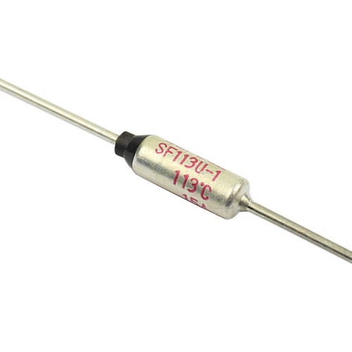 5Pcs NEC SCHOTT Thermal Fuse Axial Lead 113℃ Degree TF Cutoff 15A 250V SF113U-1