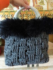 Borsa artigianale Lana Uncinetto.No Elisabetta Franchi,Guess,LiuJo