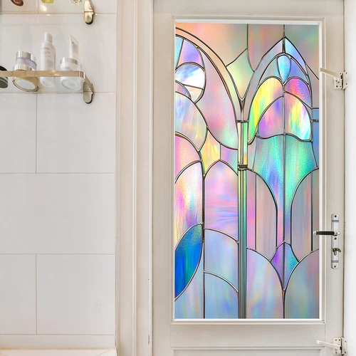 AU Static Cling Glass Window Film Privacy Stained Glass Sticker UV Protection - Picture 6 of 47