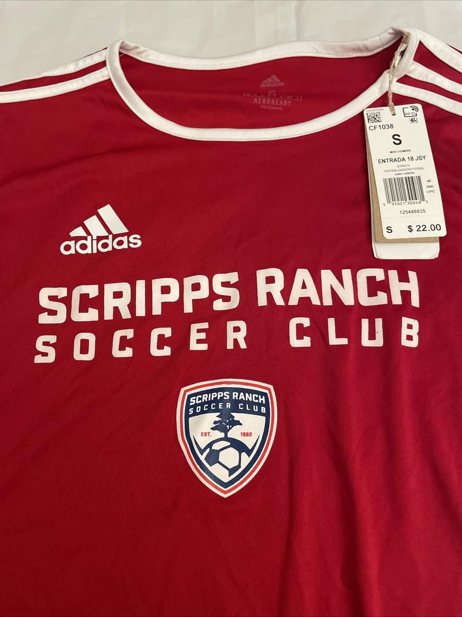 NWT Adidas Aeroready Entrada 18 Jersey Size S Red/White Soccer
