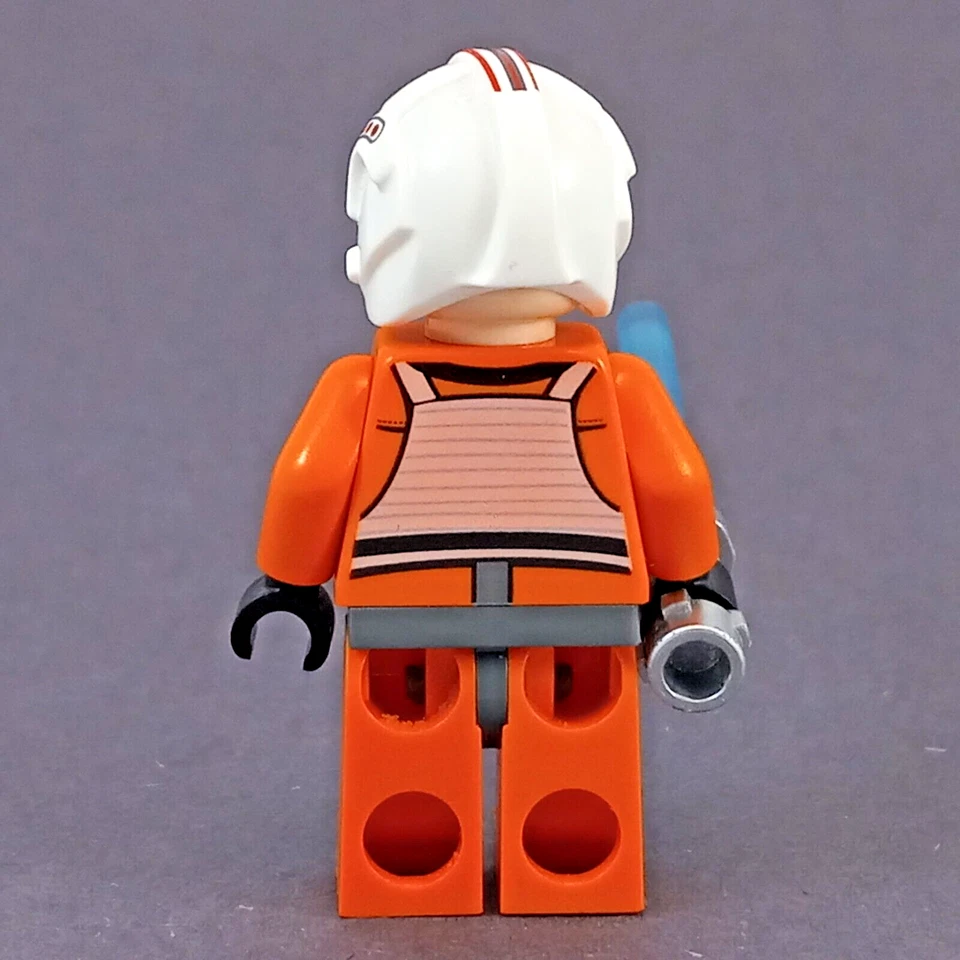 LEGO Star Wars Luke Skywalker Pilot Minifigure 2010 X-Wing Rebel set 8129 9493 - Image 2 of 4