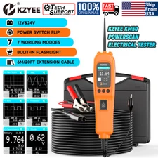 KZYEE PowerScan Circuit Tester 12V 24V Automotive Power Circuit Probe Kit AC DC
