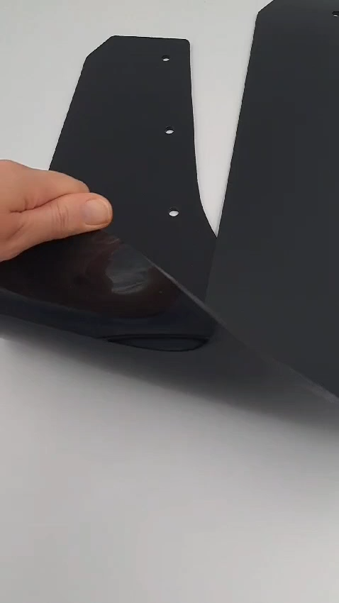 rallyflapZ | Mudflaps Mitsubishi Lancer Evo 7 8 9 Black 3.2mm PVC