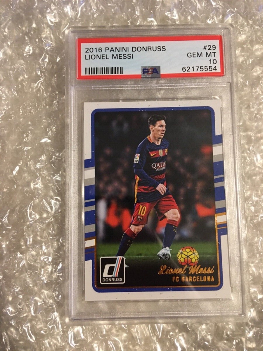 16 PANINI DONRUSS メッシカード Lionel Messi 2016 Panini Donruss Soccer #29 - PSA 10 - GEM