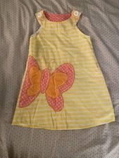 Jenny  Me Girls Dress Size 4 Butterfly Pink Yellow