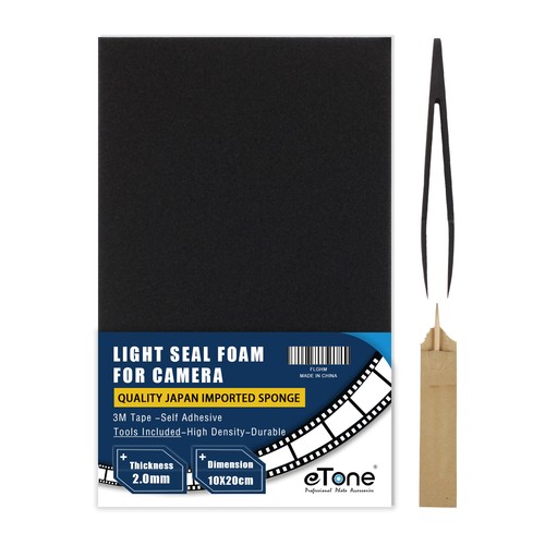 10x20cm Self-Adhesive Film Camera Repair Light Seal Baffle Foam Sponge Sheet 2mm - Picture 8 of 13