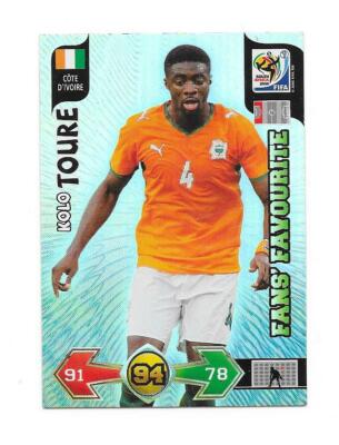 Carte adrenalyn panini - Afrique du Sud 2010 - Cote d'Ivoire - Kolo ...