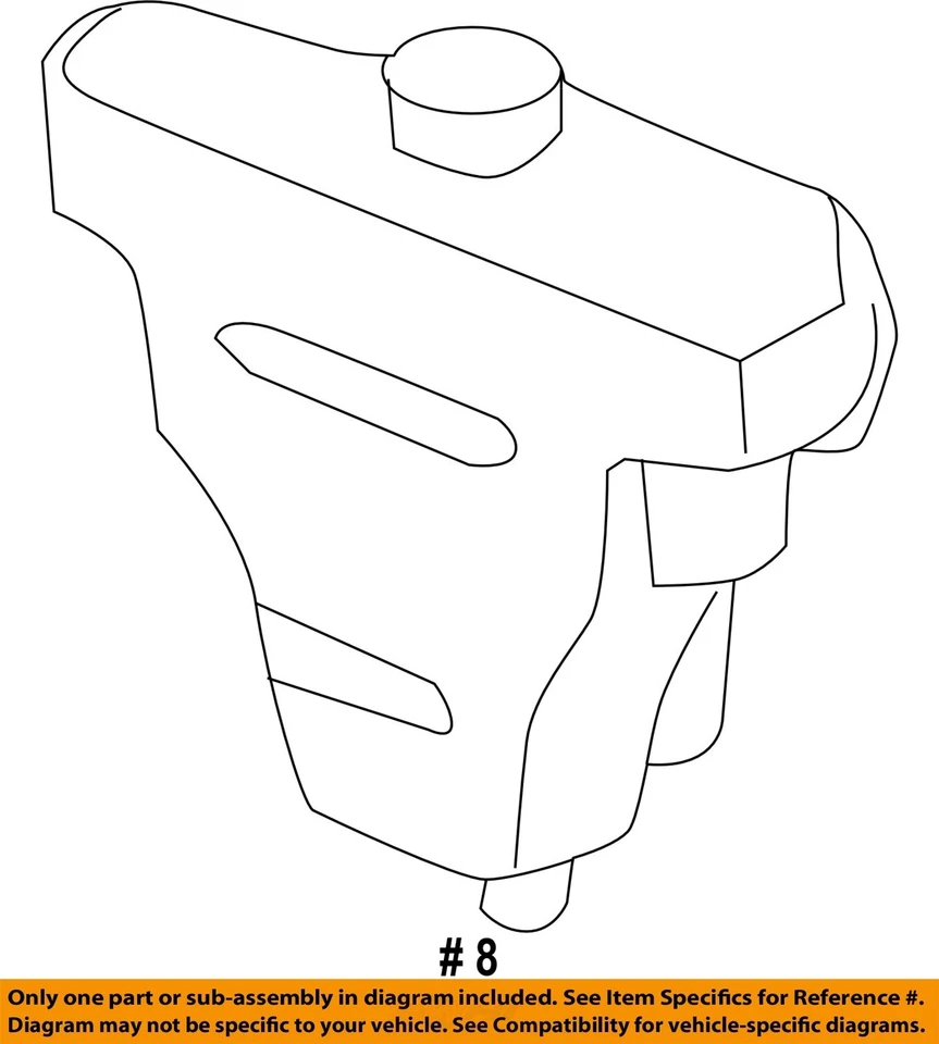 Used Engine Coolant Reservoir fits: 2005 Honda Accord  Grade A - Image 4 of 4