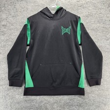 Vintage Tapout Hoodie Boys Extra Large Pullover Green Black