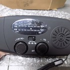 AM/FM NOAA Emergency Crank Radio Solar Flashlight USB Black NEW