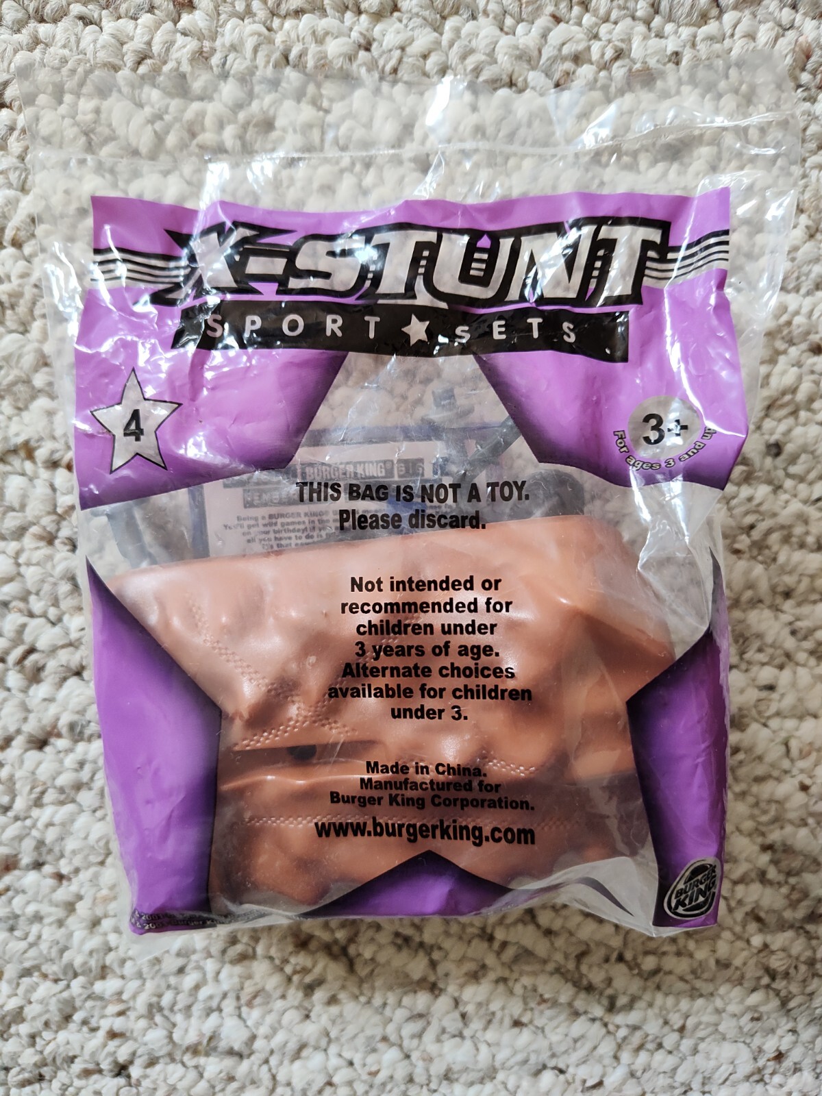 Burger King X-Stunts Sports Set #4 Toy New Sealed In Bag