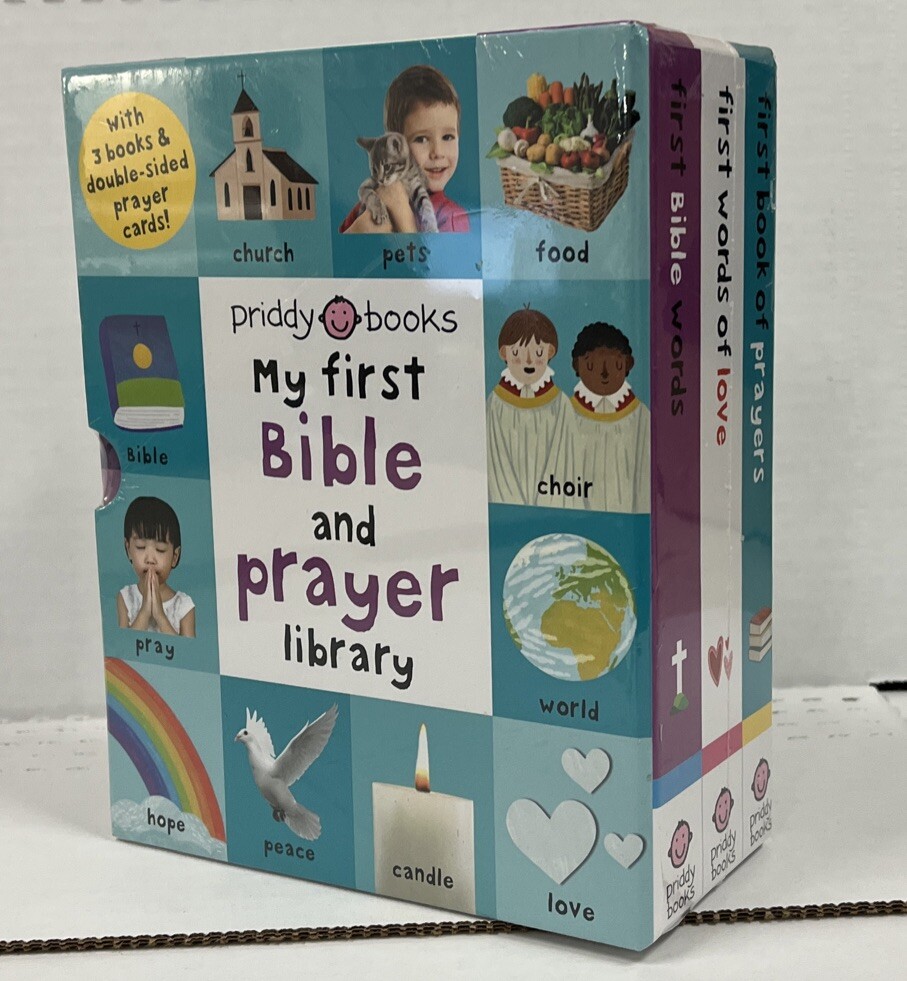 My First Bible and Prayer Library Priddy Books 3 book set with
