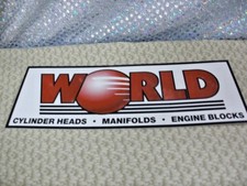 Racing Car Sticker World Products Cylinder Heads Manifolds Engine Blocks