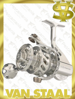 Mulinello Van Staal VSX2 Bailed Spinning 50 Front Drag 14BB Silber 5,9:1