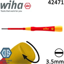 Wiha 42471 3.5mm Slotted Flat Pico VDE Electric Screwdriver New Design 38878