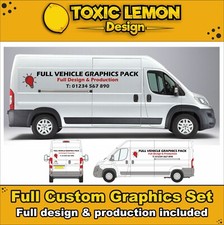 Citroen Relay LWB Custom Fahrzeug Grafik Kit Aufkleber - Schildschrift - Schriftzug