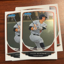 2013 Bowman BCP56 Tyler Heineman 8 count all chrome lot Houston Astros