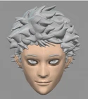 All For One MHA Ver A 1:12 scale custom unpainted Head 6" Action Figure