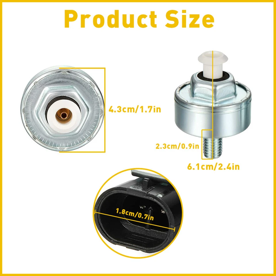 Kit de sensor de golpe de 2 piezas para GMC Sierra y Chevy Silverado 1500 2500HD 3500 2001-06 Foto 4 de 4