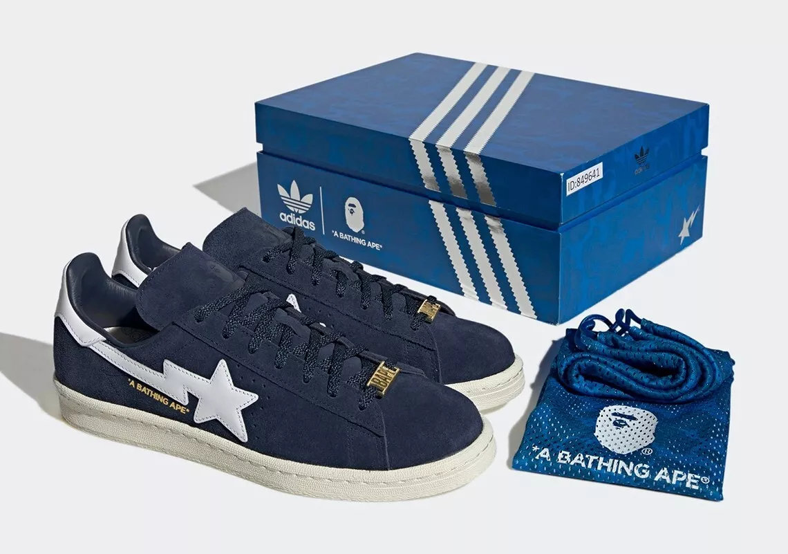 Size 4, EU 36 adidas Campus 80s x BAPE Low Collegiate New In Box | eBay