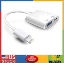 Lightning to USB 3.0 Camera Adapter – MFi Certified, Fast Transfer & Charging