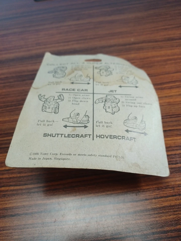 Vintage 1986 Super Alternators By Tomy Jet Robot Transformers Ted White Blue NIP - Image 4 of 4