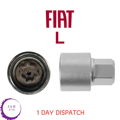 MASTER LOCKING WHEEL SECURITY NUT BOLT REMOVER KEY SOCKET L FOR FIAT