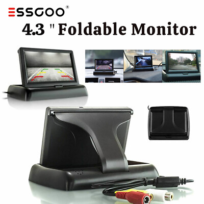 4.3'' LCD Monitor Bildschirm Rückfahr für Auto Rückfahrkamera PKW LKW Autokamera