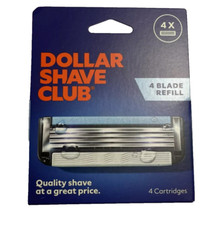 Dollar Shave Club 4-Blade Razor Cartridge Refills 4 Ct Each NEW