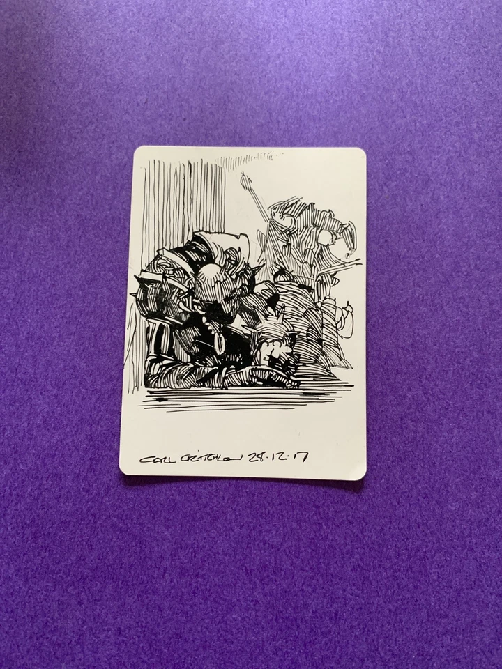 MTG Magic Decree Of Pain Signed Artist Proof Sketch x1 Scourge Carl Critchlow - Image 2 of 2