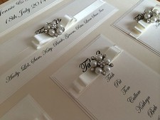 PERSONALISED A3 / A2 DIAMANTE CLUSTER WEDDING SEATING PLAN TABLE PLANNER 