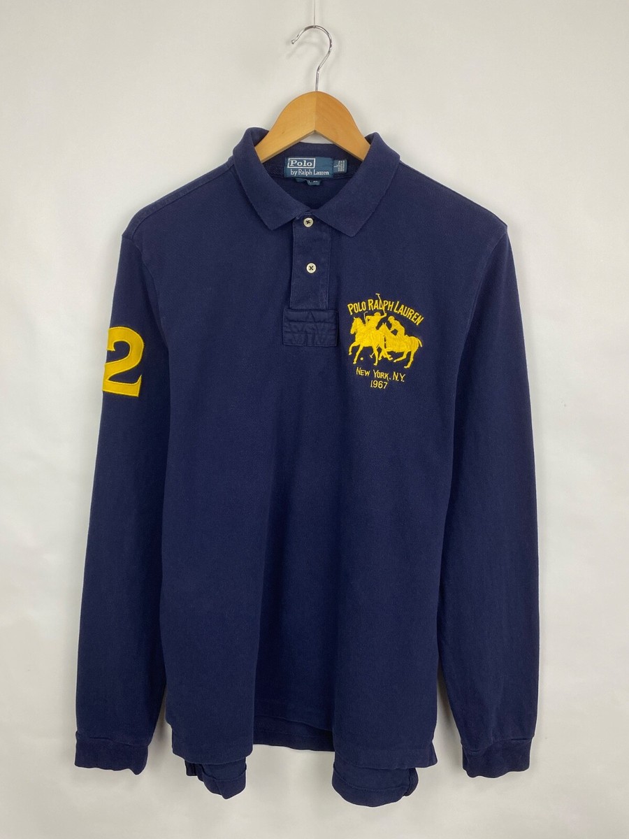 🇺🇸 Vintage 90s Polo Ralph Lauren New York Polo Long Sleeve size