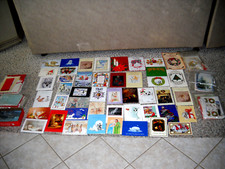 Vintage lot over 60 old used greeting cards some in 1980's; Many are Christmas