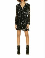 Denim & Supply Ralph Lauren Star-Print Sheer Dress-BLACK-Small~NWT~Sale!!!!!