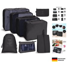 Reiseorganizer Set aus wasserdichten Nylonschachteln, 8-teilig, platzsparend