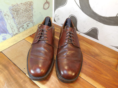 COLE HAAN AirMax three Tone BROWN Suede LEATHER Oxfords MEN’S Size 10 pre-owned Cole Haan Brown Suede Split Toe Oxfords Air Tech Goodyear  main image 2