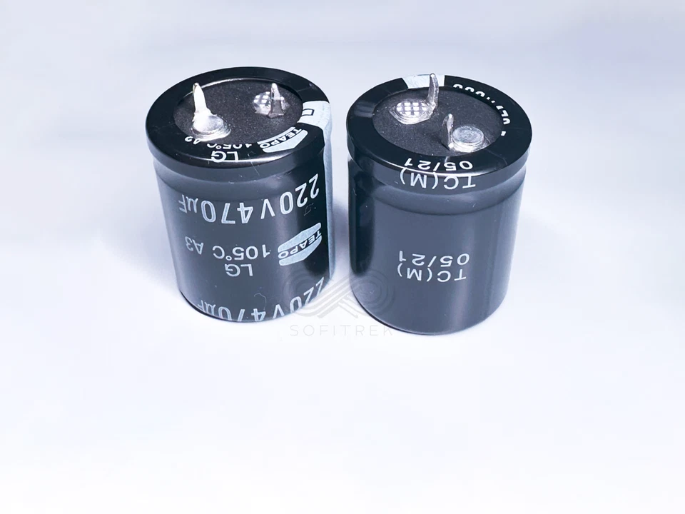 Condensador electrolítico a presión de aluminio 2X/5X/100X LG TEAPO 470uF 220V 25x30 Foto 2 de 4