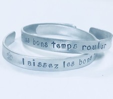 Laissez Les Bons Temps Rouler Let the Good Times RollMardi Gras CuffFREESHIPPING