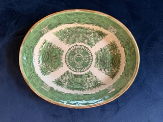 18th Century Chinese Green Fitzhugh Export Porcelain Small Serving Piece