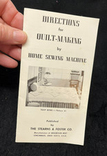 Vintage Sterns & Foster Directions for Quilt-Making Booklet 1958