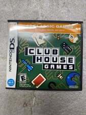 Clubhouse Games (Nintendo DS, 2006) Complete With Box And Manual Clean /Mint