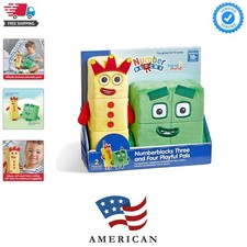 Numberblocks Three  Four Playful Pals, Plush Figure Toys, Numbers for Toddle...