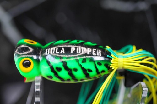 Leurre De Pêche Vintage Fred Arbogast Hula Popper - Black 1 5/8, Topwater