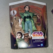 STAR WARS PRINZESSIN LEIA ORGANA & WICKET THE EWOK FORCES OF DESTINY 2017 11" PUPPE PUPPE