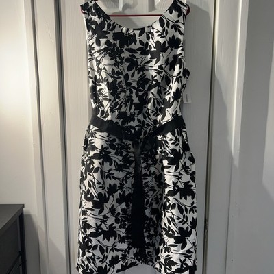Luxe Carmen Marc Valvo Floral Flare Dress Size 18W NWT Plus Size Cocktail Midi