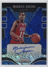 2019-20 Panini Prizm Signatures FOTL Blue Shimmer Maurice Cheeks Auto HOF 0rt5