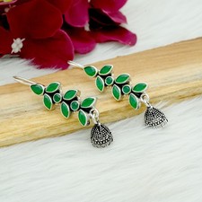 Green Onyx Earring Sterling Silver Boho Earring Wedding Jewelry Anniversary Gift