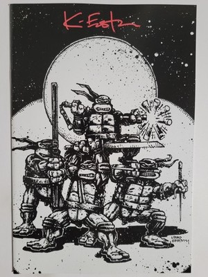 Teenage Mutant Ninja Turtles #1 NM 9.4 2020 Eastman Signed w/COA Laird cover